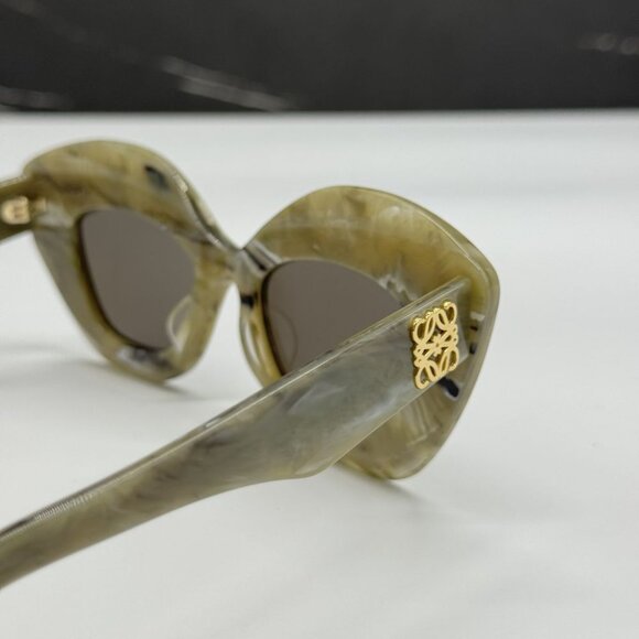 NEW LW40127I 60E LOEWE SUNGLASSES WOMEN GREEN CAT EYE EYEWEAR LOEWE main image 10